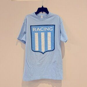 Club Racing Argentina Primera Division soccer Men’s T-shirt. Blue size Medium